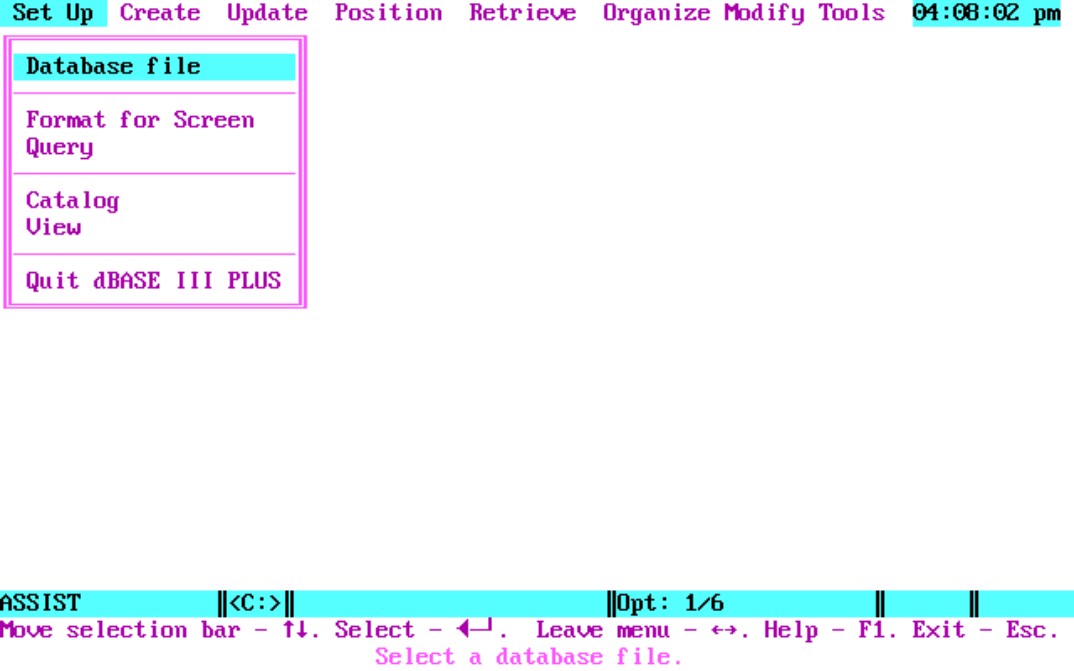 Figure 10-3: Pull-down menus help organize commands and tuck them out of sight until needed.